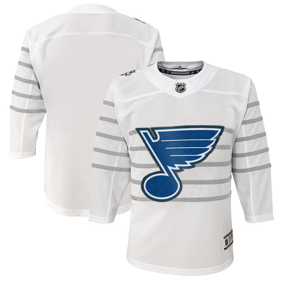 Youth St. Louis Blues White 2020 NHL All-Star Game Premier Jersey->youth nhl jersey->Youth Jersey